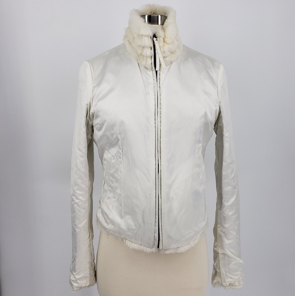 June Rabbit Fur Reversible Jacket - Picture 2 of 9